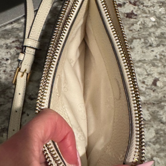 Tory Burch Blake Cream Crossbody Bag - Picture 4 of 9